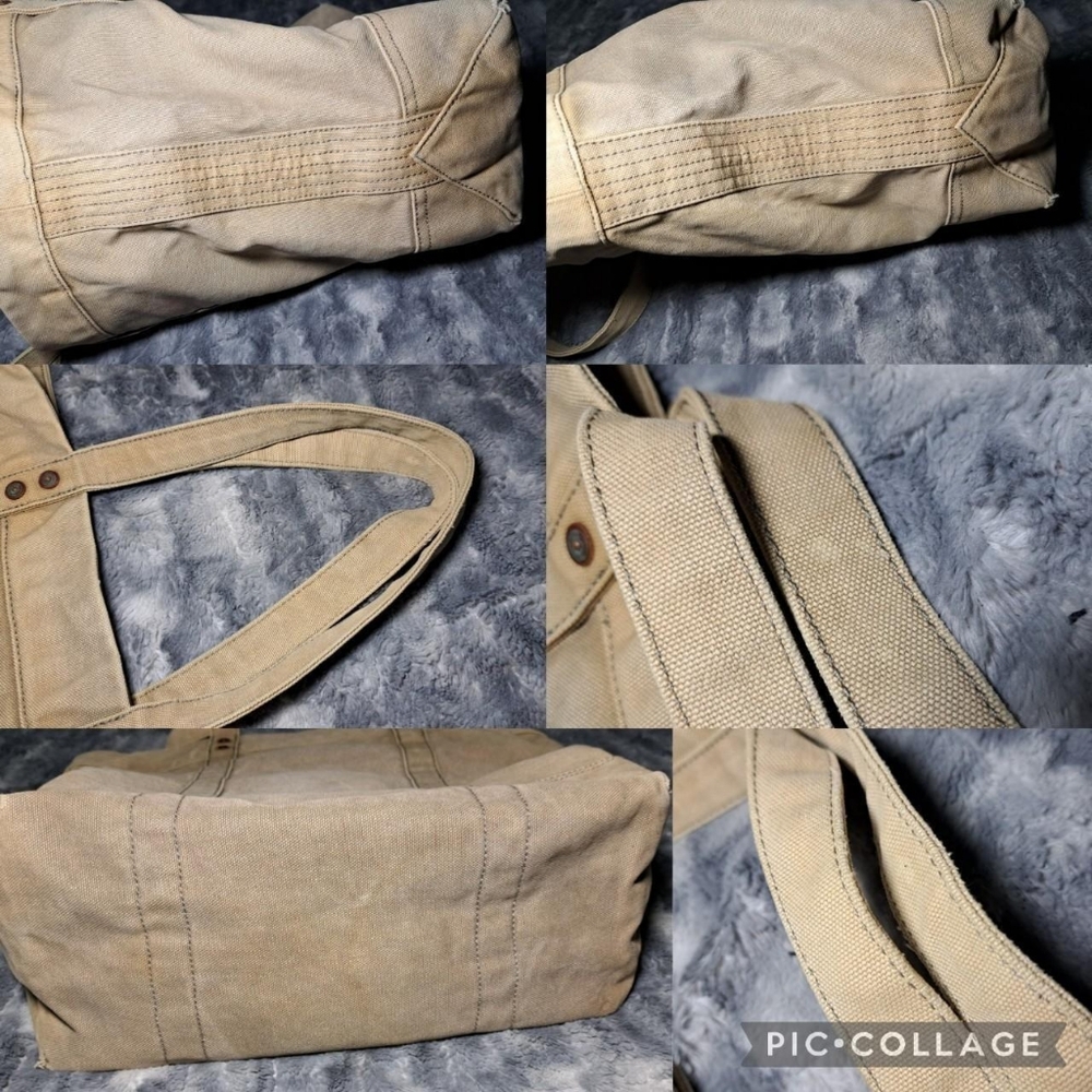 Vintage Polo Ralph Lauren Polo Bear Cotton Canvas Tote Bag Embroidered - Picture 6 of 8